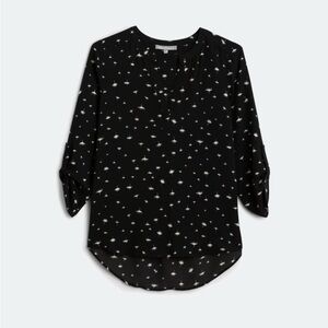 Black and White Blouse